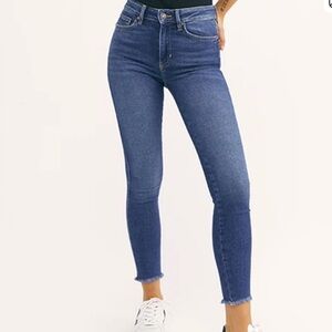 We The Free x Free People Indigo Raw High Rise Jeggings